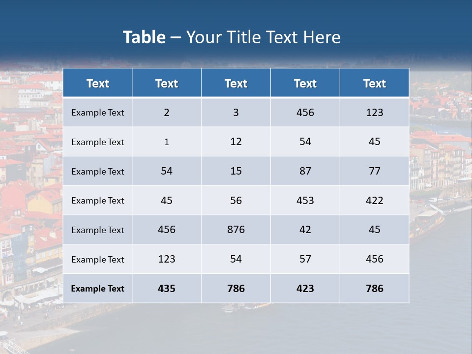 A Large Body Of Water With A City In The Background PowerPoint Template