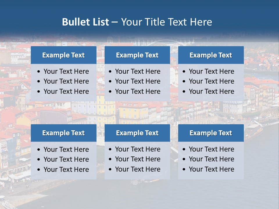 A Large Body Of Water With A City In The Background PowerPoint Template