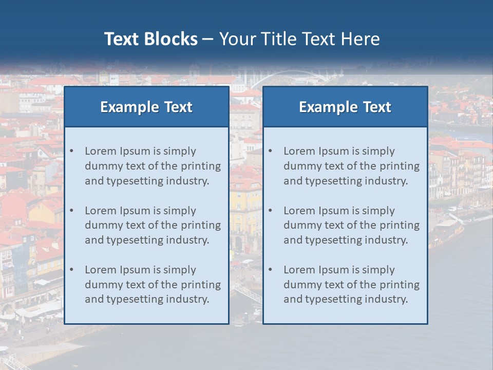 A Large Body Of Water With A City In The Background PowerPoint Template