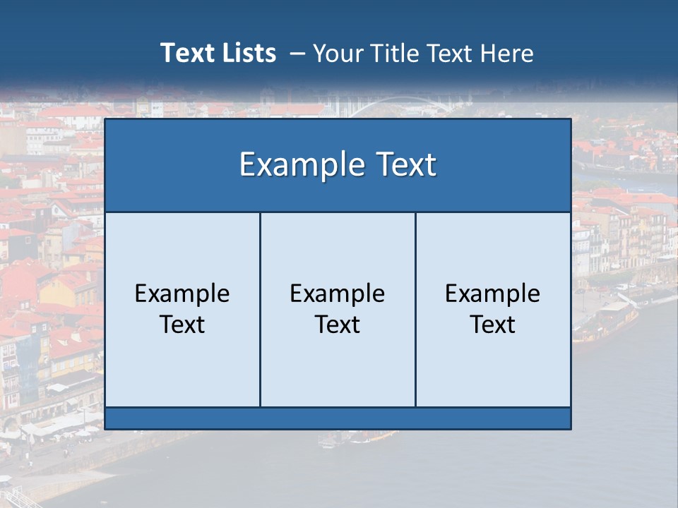 A Large Body Of Water With A City In The Background PowerPoint Template