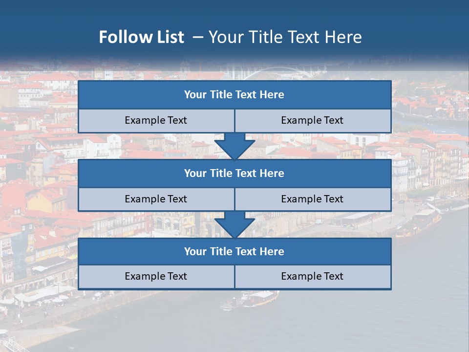 A Large Body Of Water With A City In The Background PowerPoint Template