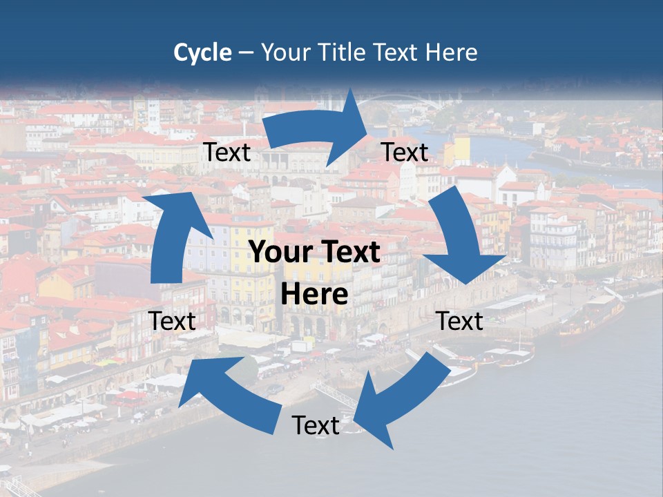 A Large Body Of Water With A City In The Background PowerPoint Template