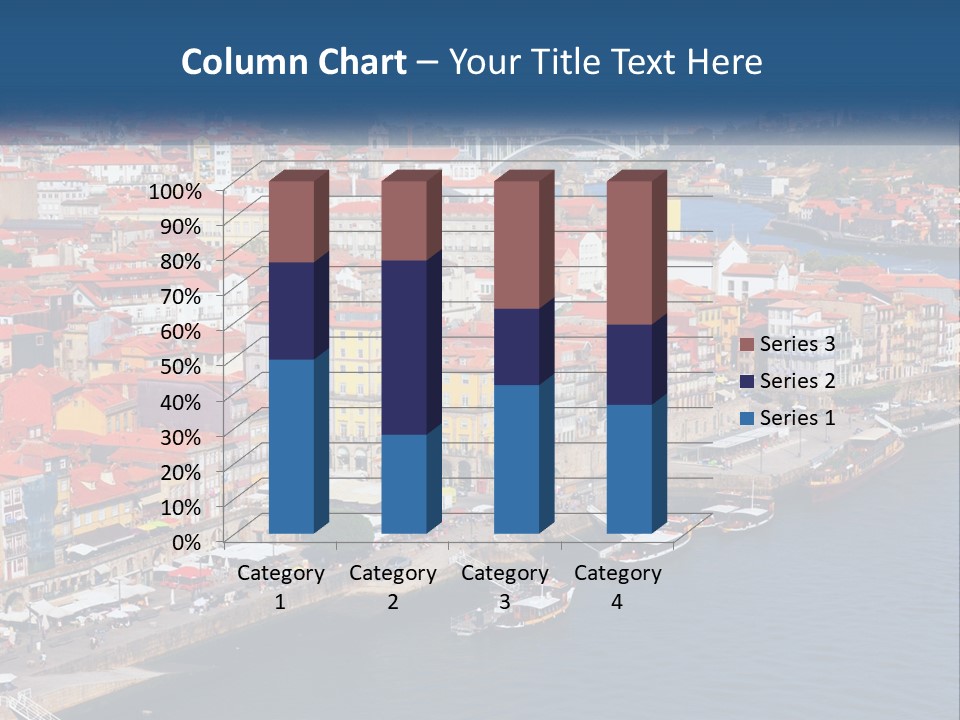 A Large Body Of Water With A City In The Background PowerPoint Template