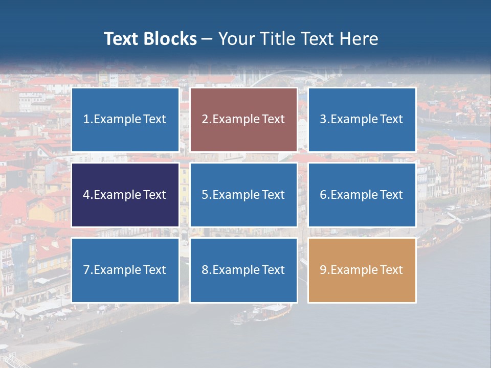 A Large Body Of Water With A City In The Background PowerPoint Template