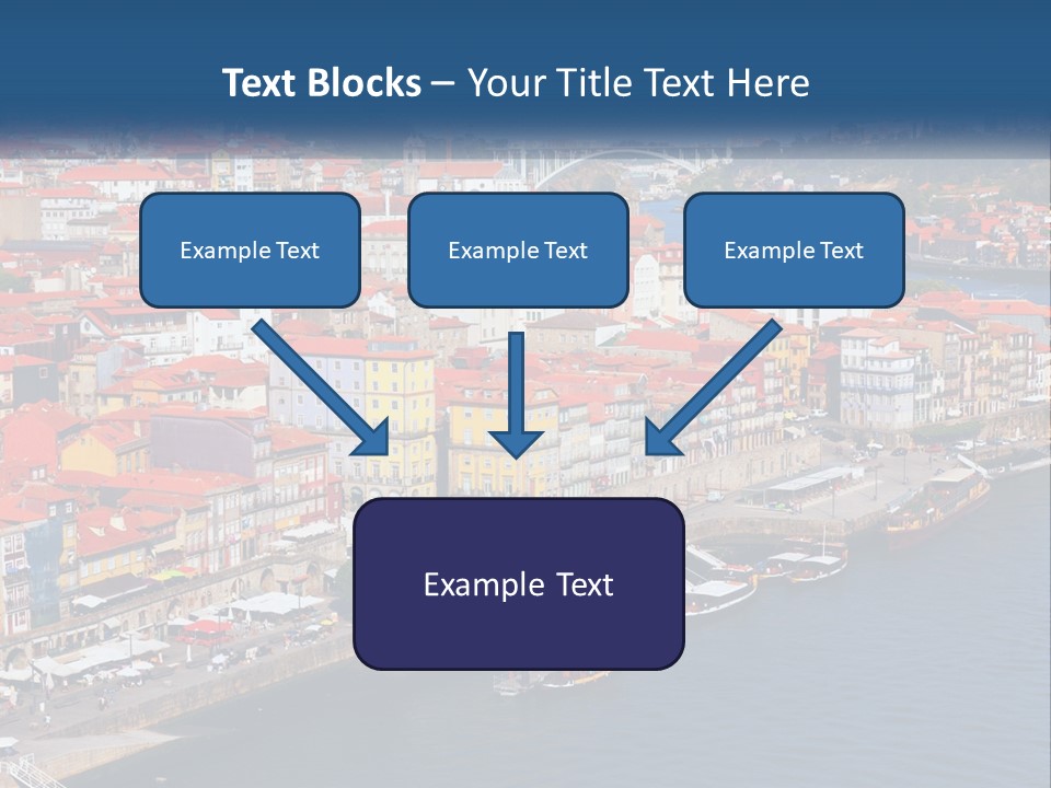 A Large Body Of Water With A City In The Background PowerPoint Template