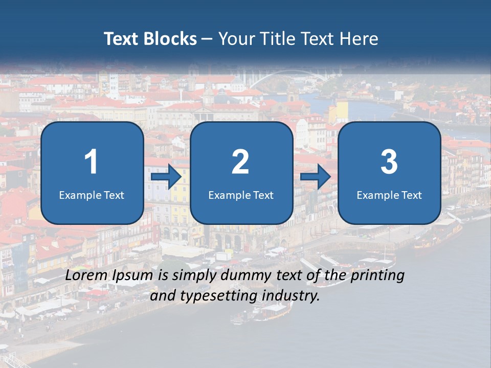 A Large Body Of Water With A City In The Background PowerPoint Template