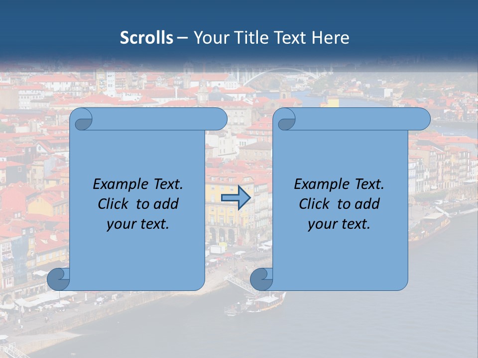 A Large Body Of Water With A City In The Background PowerPoint Template