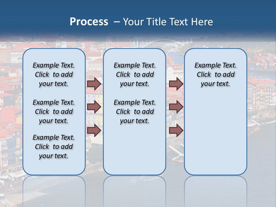 A Large Body Of Water With A City In The Background PowerPoint Template