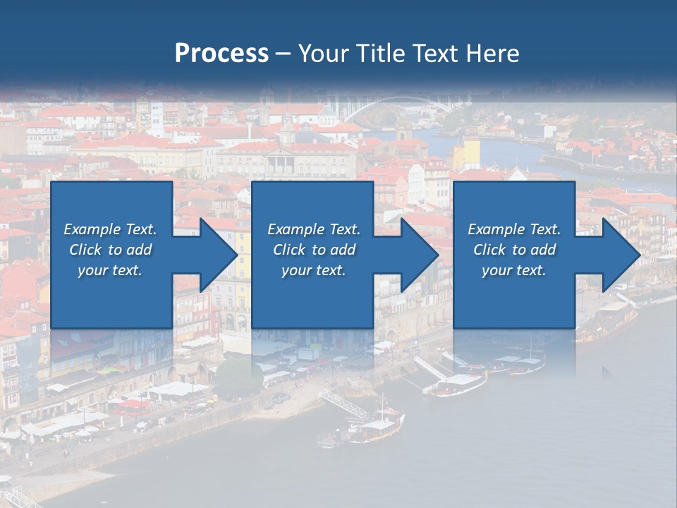 A Large Body Of Water With A City In The Background PowerPoint Template