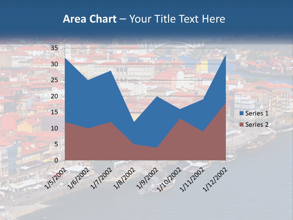 A Large Body Of Water With A City In The Background PowerPoint Template