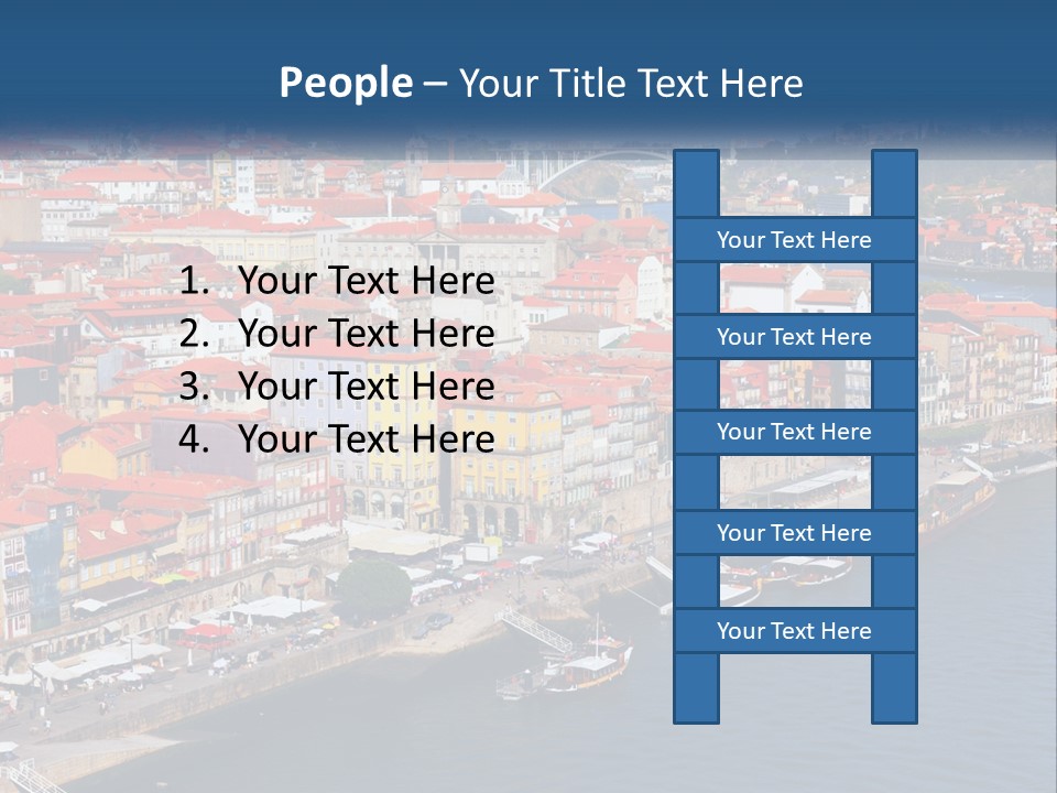 A Large Body Of Water With A City In The Background PowerPoint Template