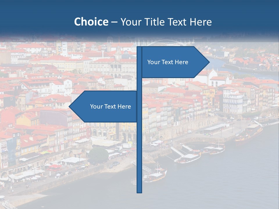 A Large Body Of Water With A City In The Background PowerPoint Template