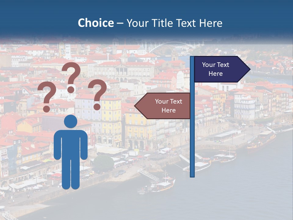 A Large Body Of Water With A City In The Background PowerPoint Template