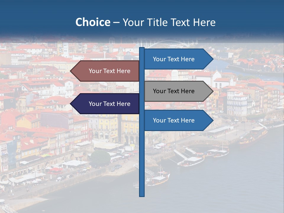 A Large Body Of Water With A City In The Background PowerPoint Template