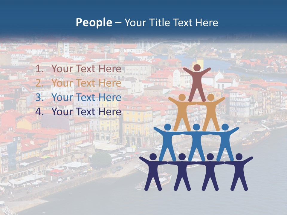 A Large Body Of Water With A City In The Background PowerPoint Template