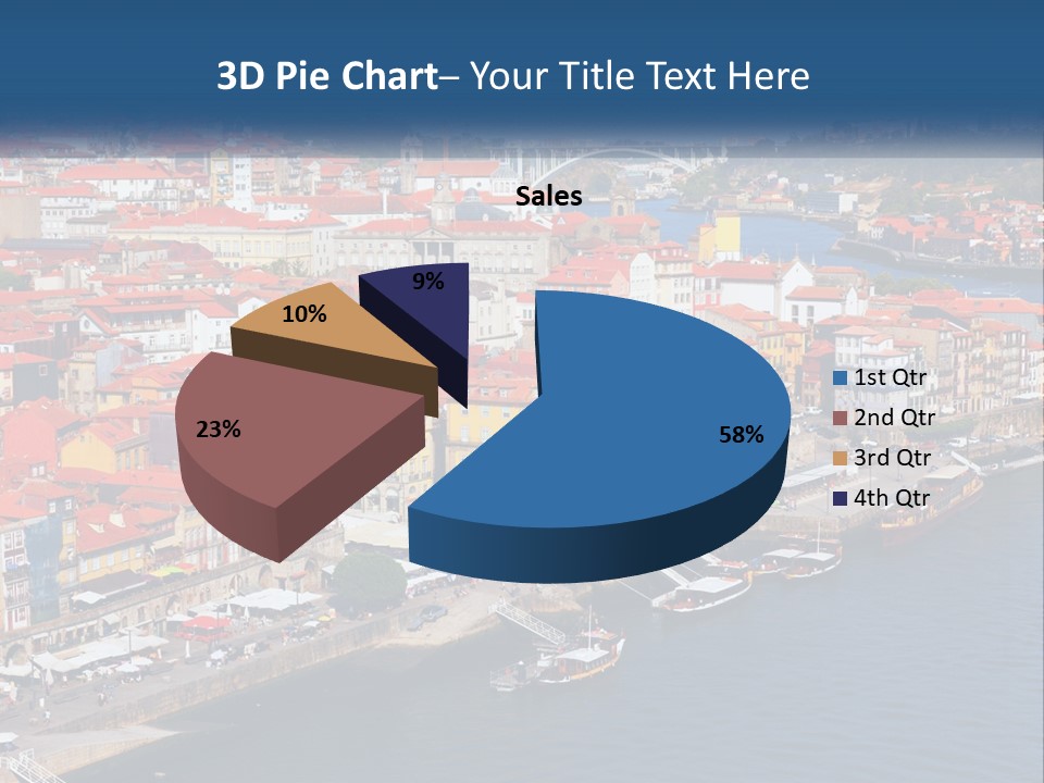 A Large Body Of Water With A City In The Background PowerPoint Template