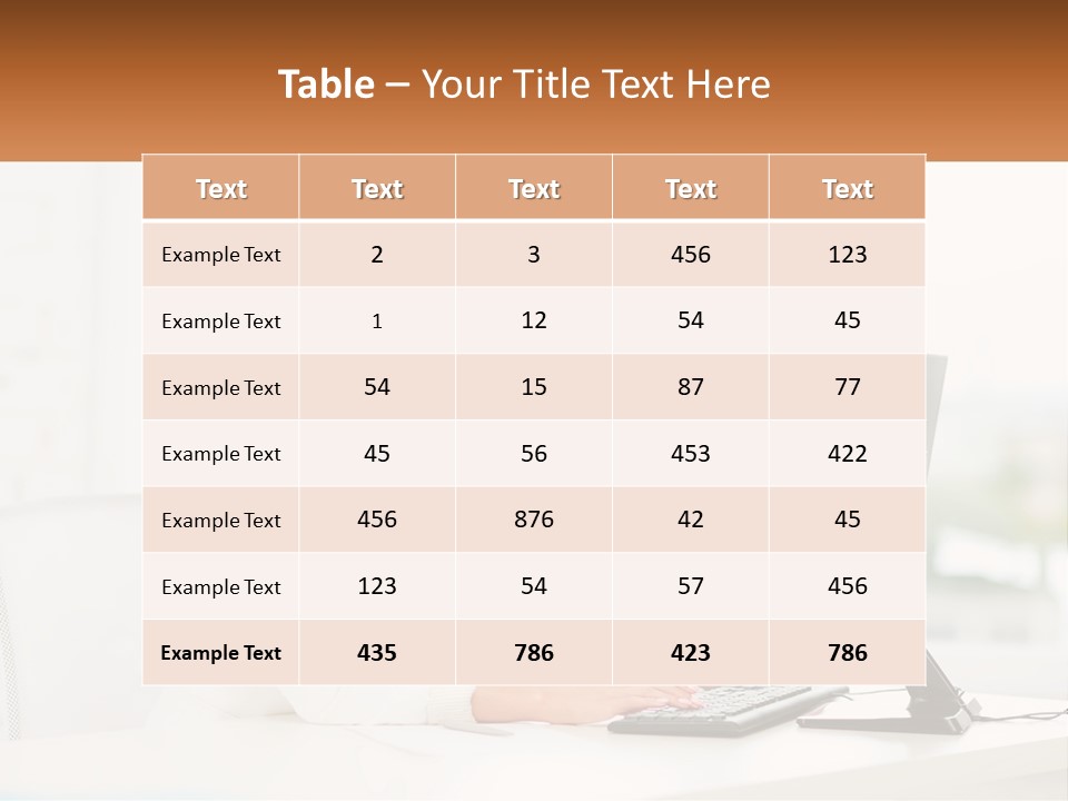 A Woman Wearing A Headset Using A Computer PowerPoint Template