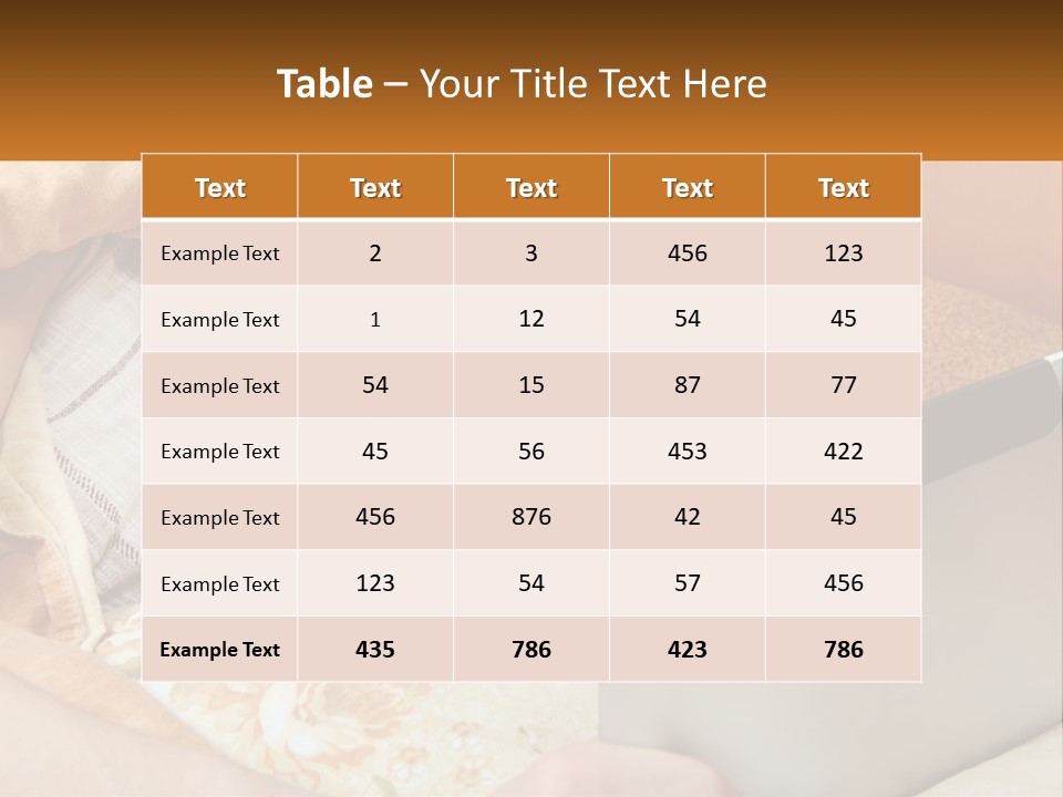 A Young Boy Laying In Bed Using A Laptop Computer PowerPoint Template
