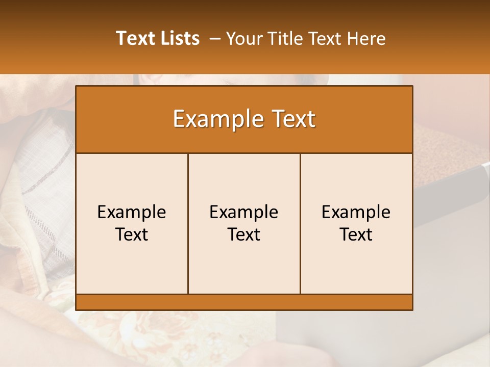 A Young Boy Laying In Bed Using A Laptop Computer PowerPoint Template