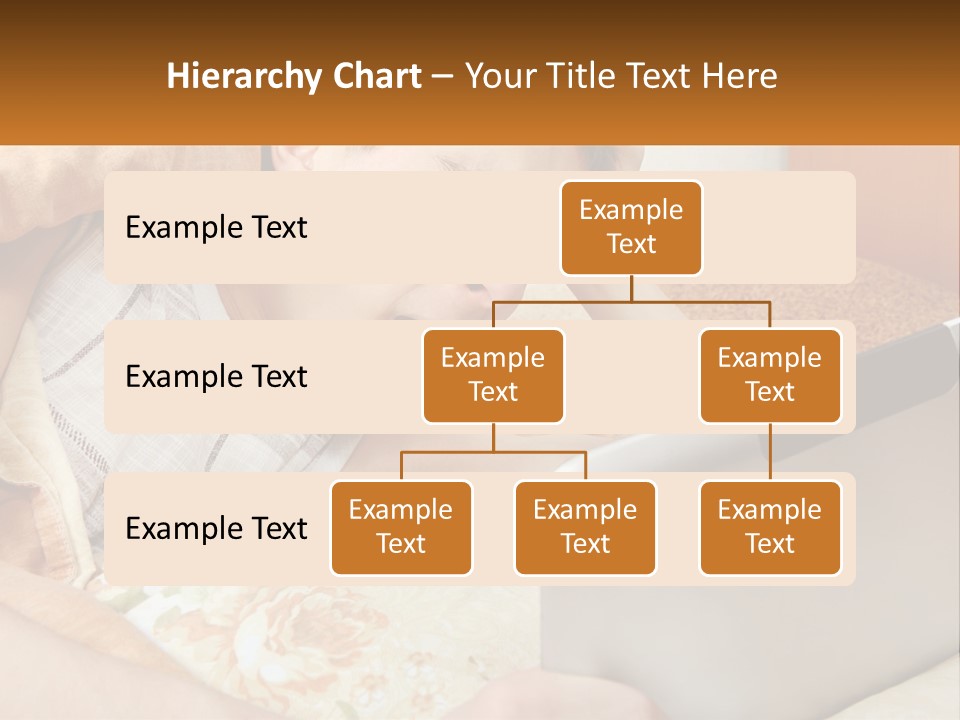 A Young Boy Laying In Bed Using A Laptop Computer PowerPoint Template