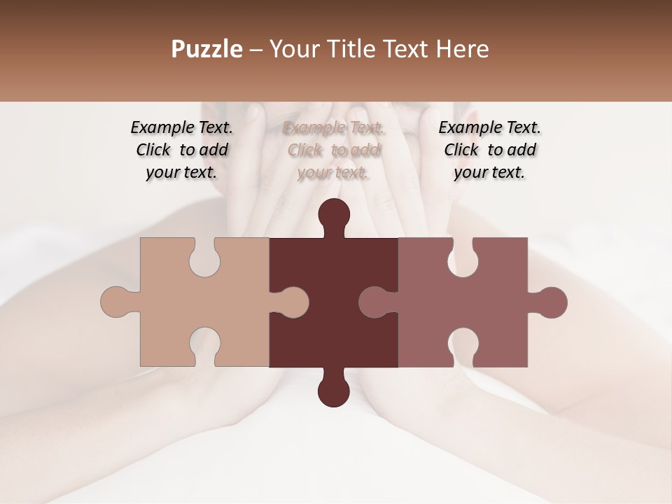 A Man Covering His Face With His Hands PowerPoint Template