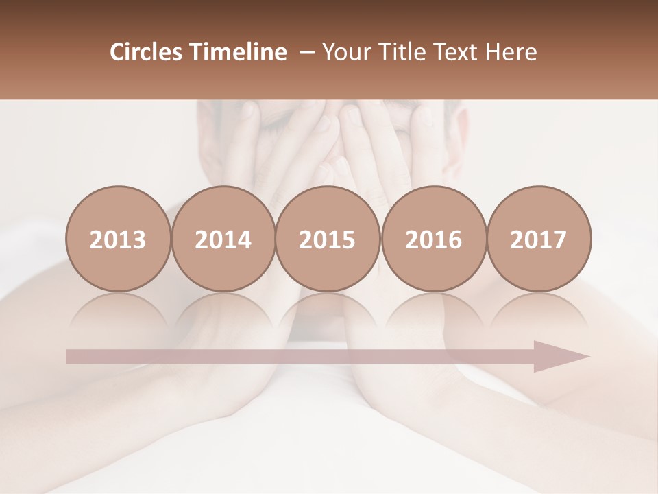 A Man Covering His Face With His Hands PowerPoint Template