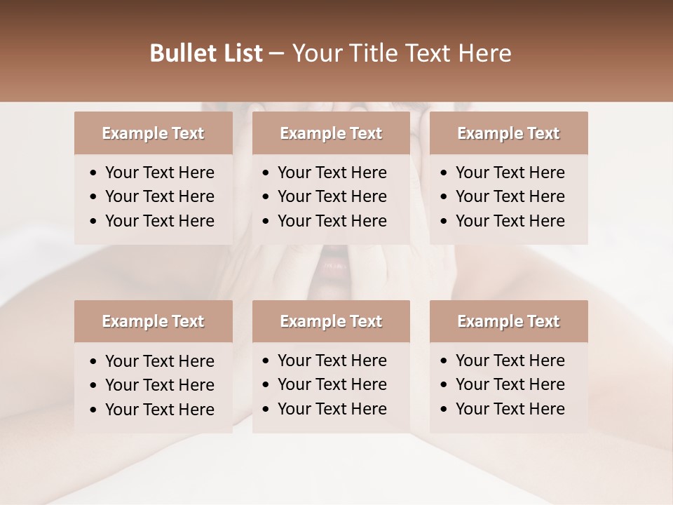 A Man Covering His Face With His Hands PowerPoint Template