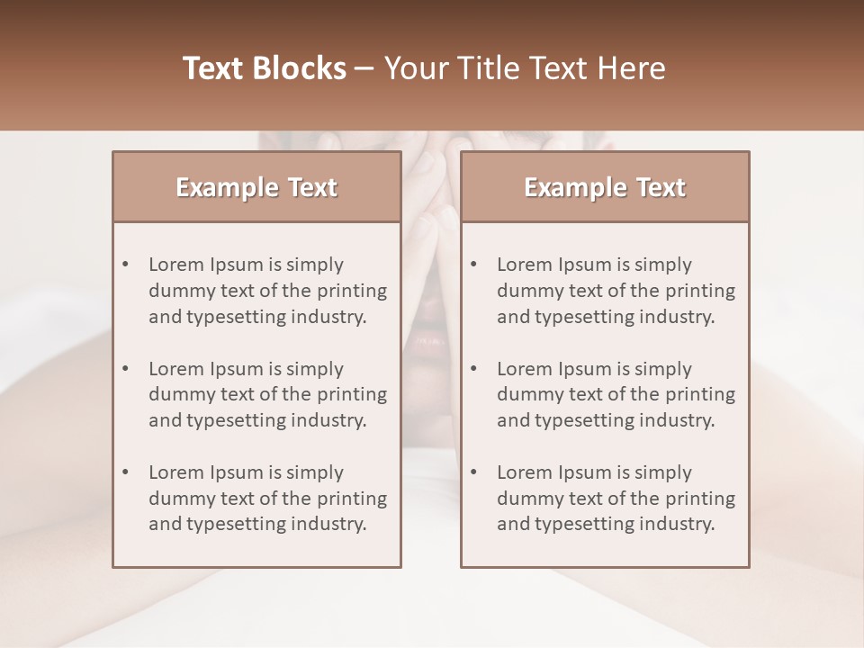 A Man Covering His Face With His Hands PowerPoint Template