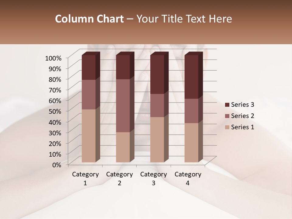 A Man Covering His Face With His Hands PowerPoint Template