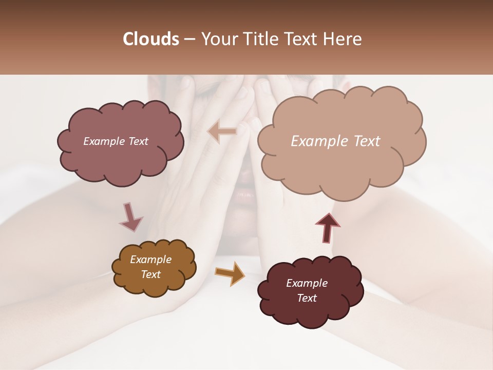 A Man Covering His Face With His Hands PowerPoint Template
