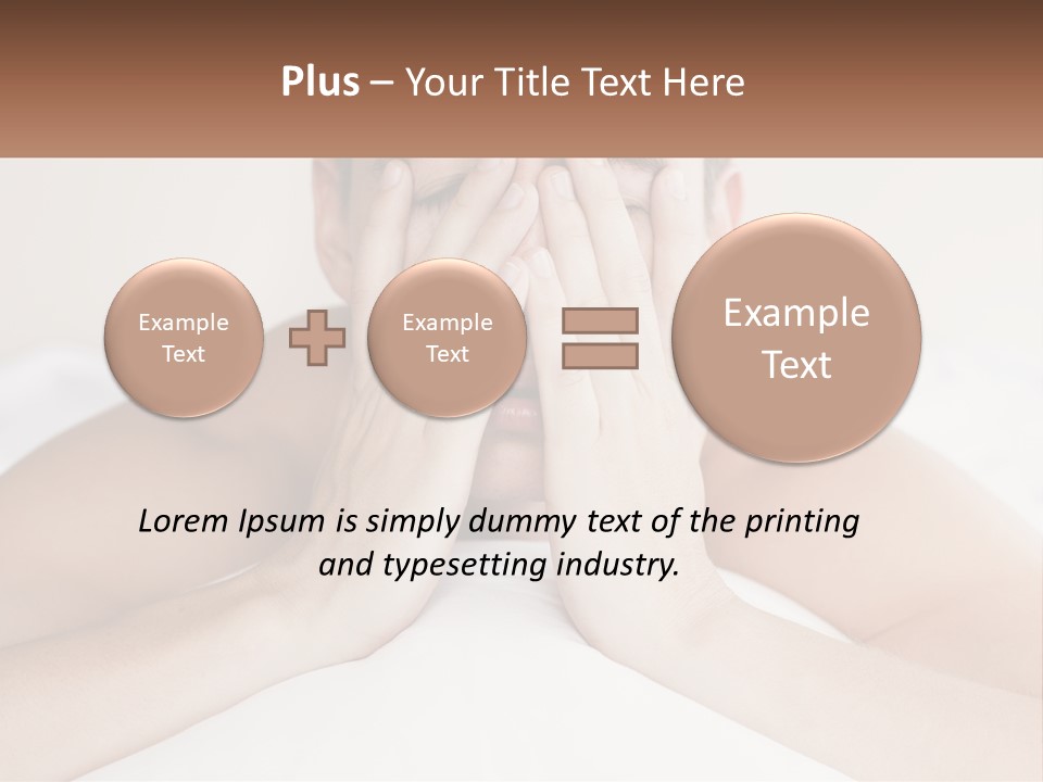 A Man Covering His Face With His Hands PowerPoint Template