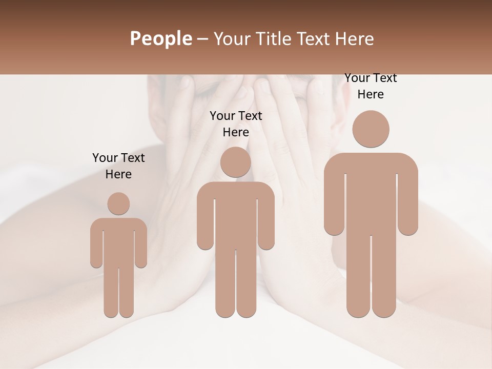 A Man Covering His Face With His Hands PowerPoint Template