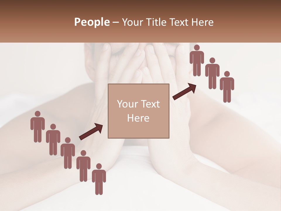 A Man Covering His Face With His Hands PowerPoint Template