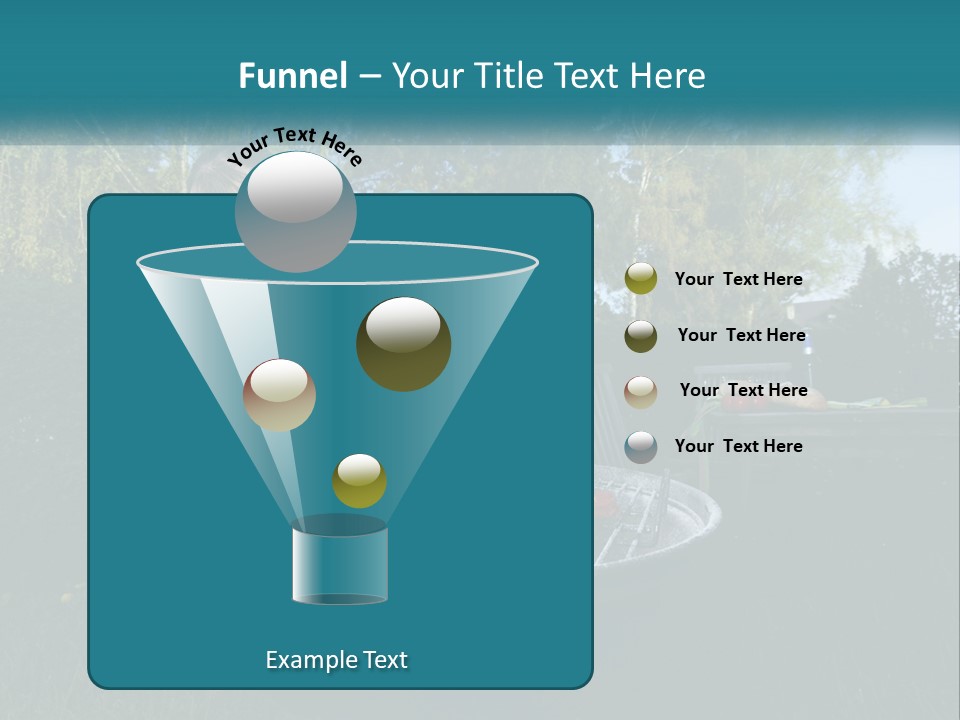 A Woman Cooking Steaks On A Grill In A Backyard PowerPoint Template