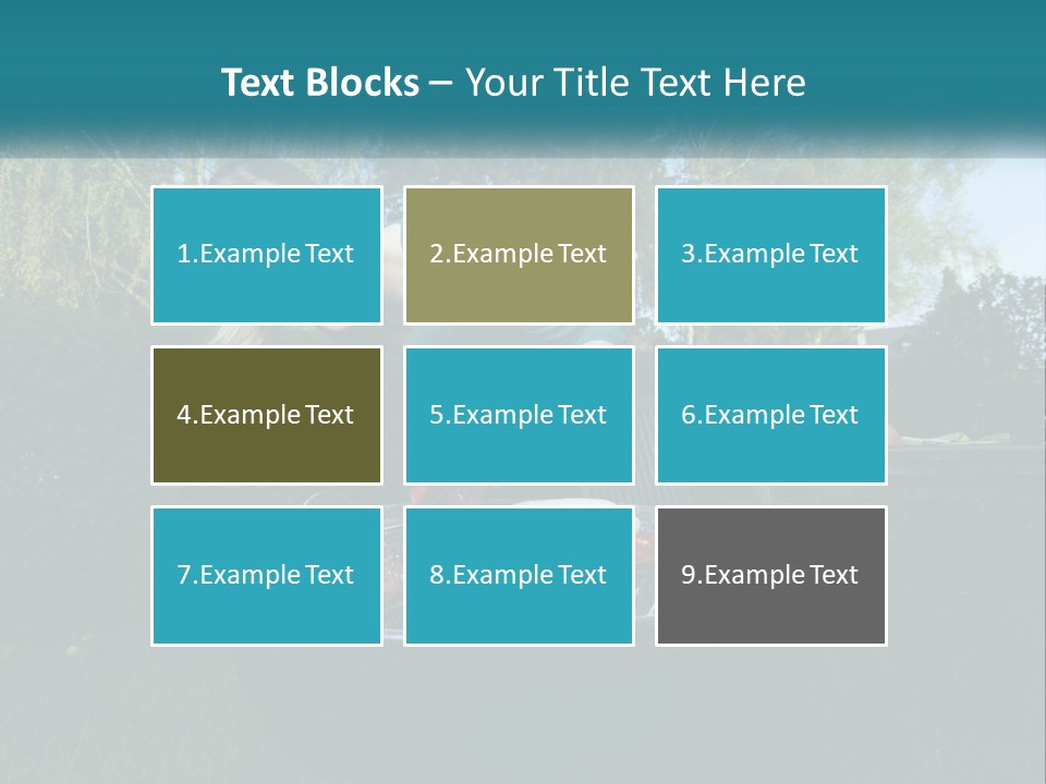 A Woman Cooking Steaks On A Grill In A Backyard PowerPoint Template