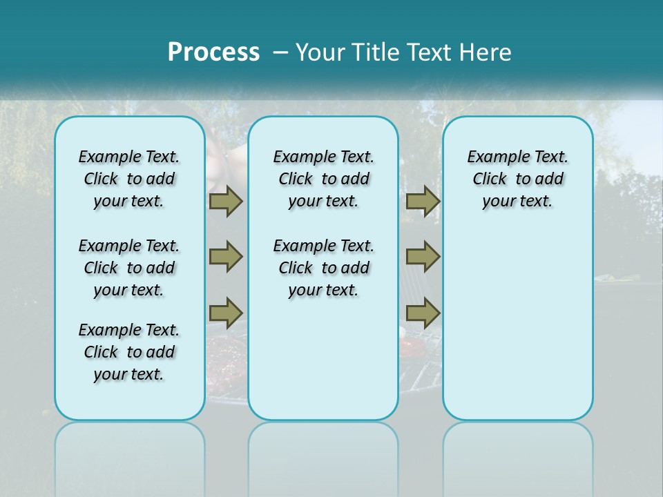 A Woman Cooking Steaks On A Grill In A Backyard PowerPoint Template