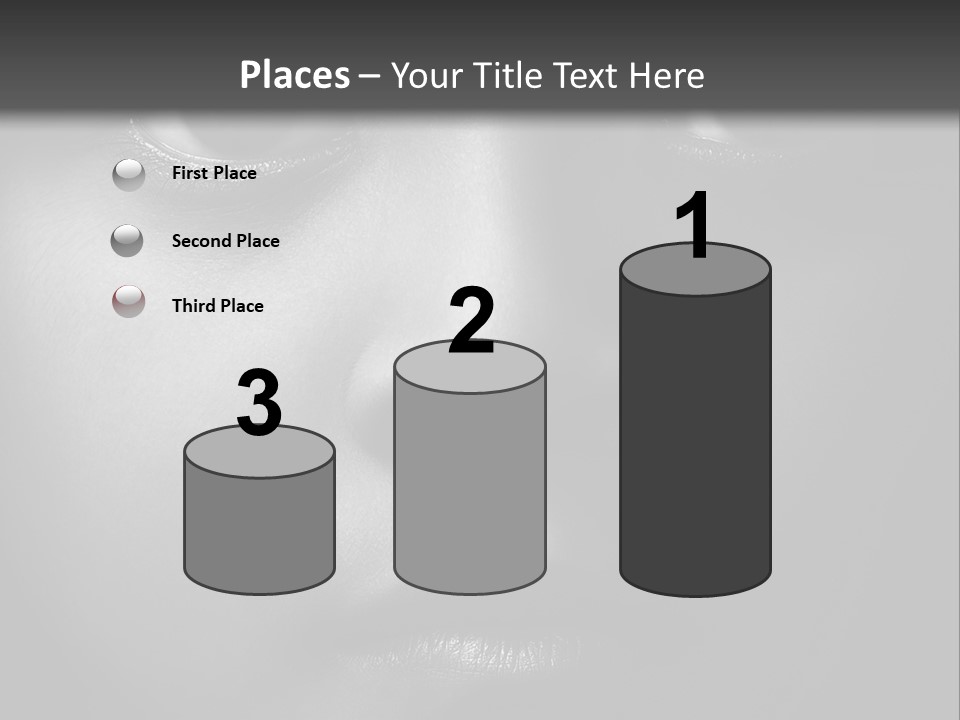 A Black And White Photo Of A Woman's Face PowerPoint Template