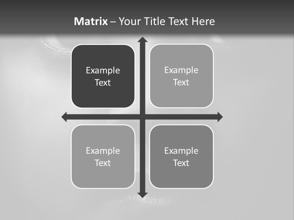 A Black And White Photo Of A Woman's Face PowerPoint Template