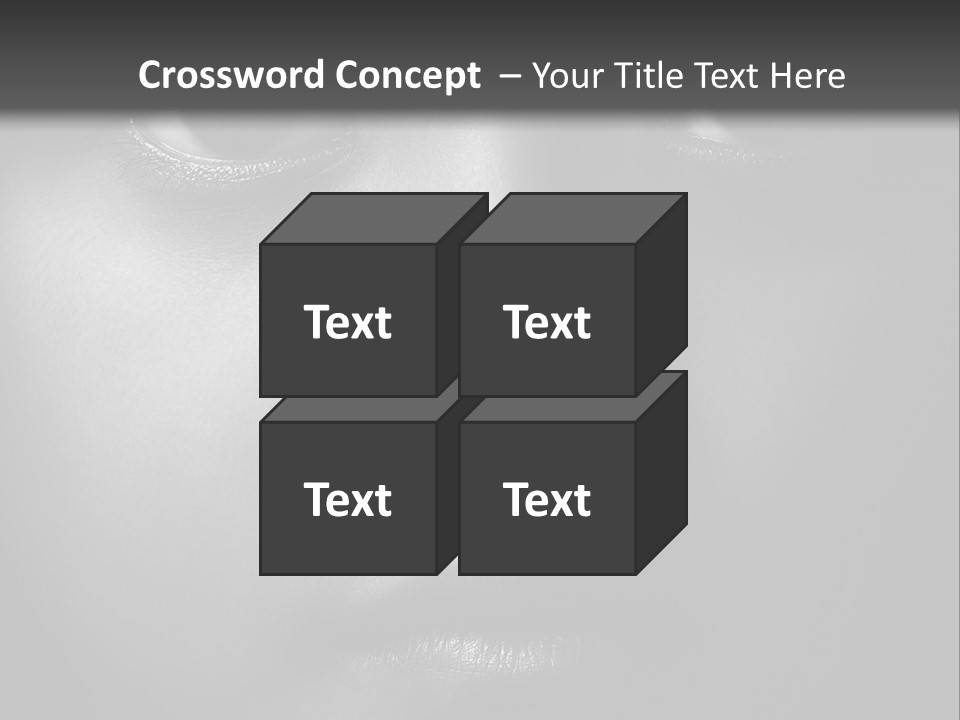 A Black And White Photo Of A Woman's Face PowerPoint Template