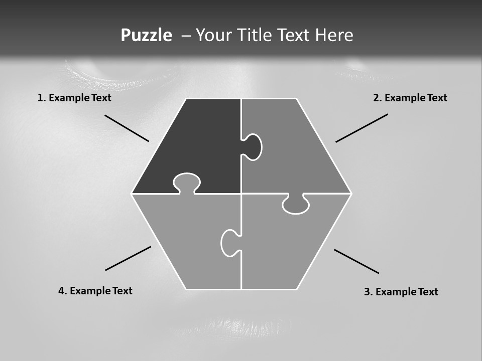 A Black And White Photo Of A Woman's Face PowerPoint Template