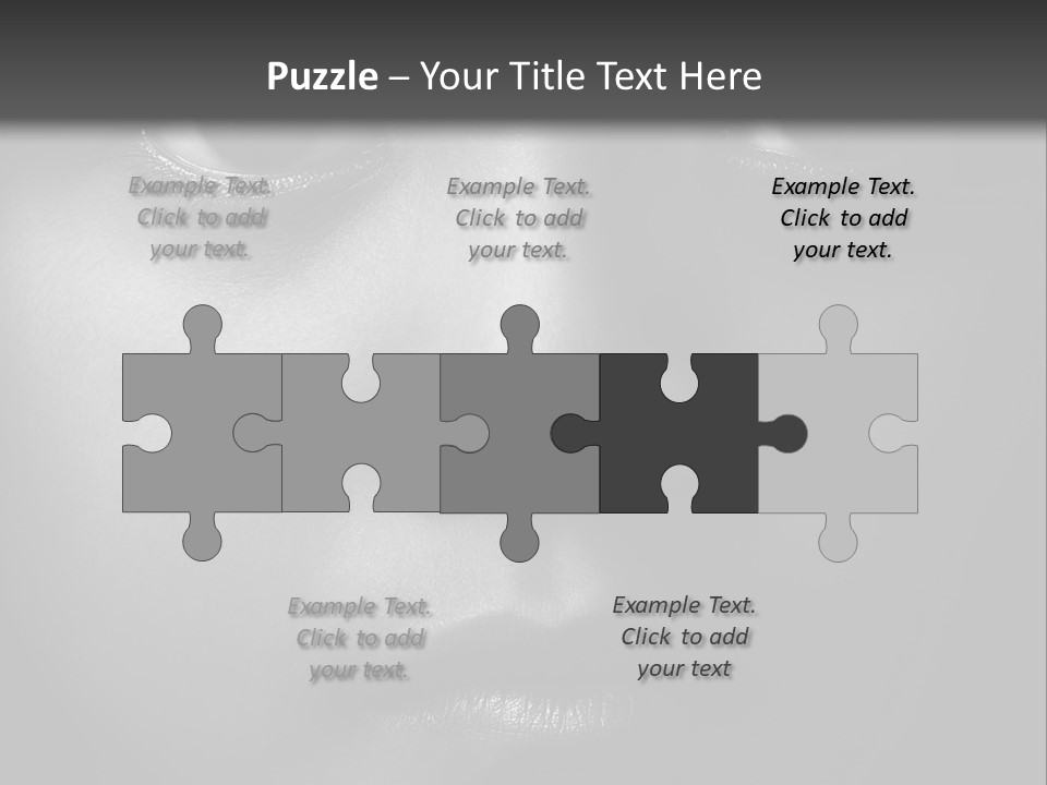 A Black And White Photo Of A Woman's Face PowerPoint Template