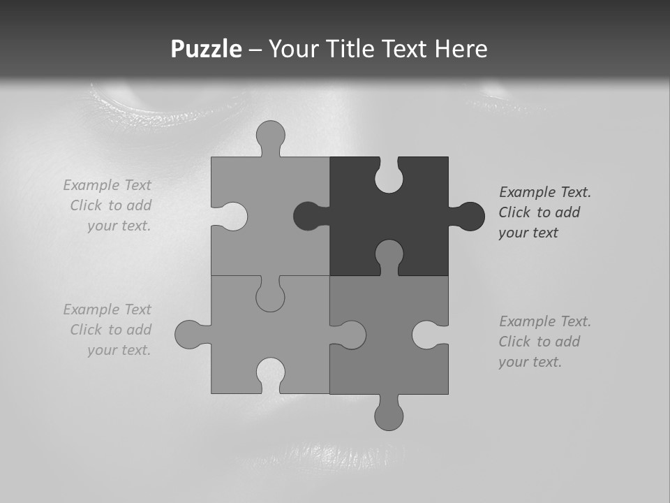 A Black And White Photo Of A Woman's Face PowerPoint Template