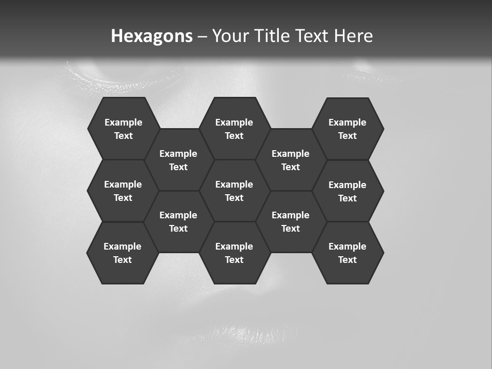 A Black And White Photo Of A Woman's Face PowerPoint Template