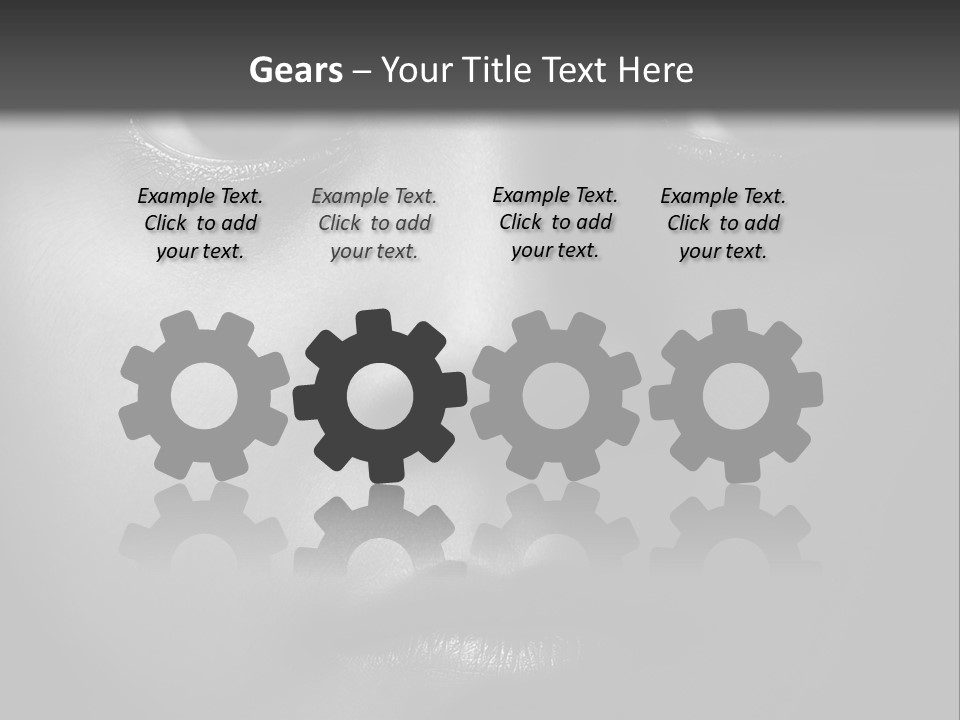 A Black And White Photo Of A Woman's Face PowerPoint Template