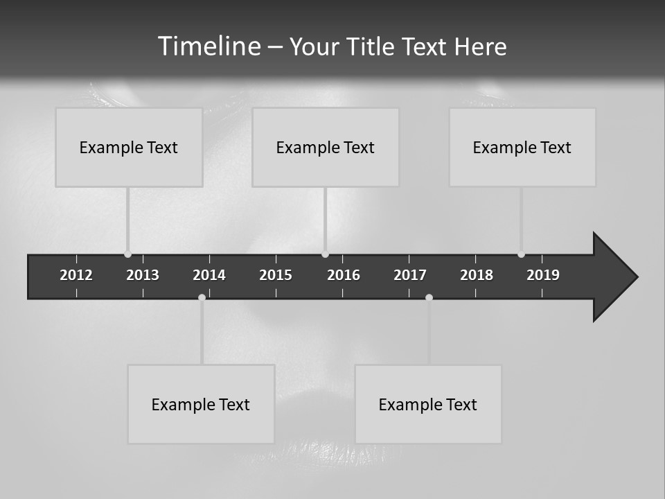 A Black And White Photo Of A Woman's Face PowerPoint Template