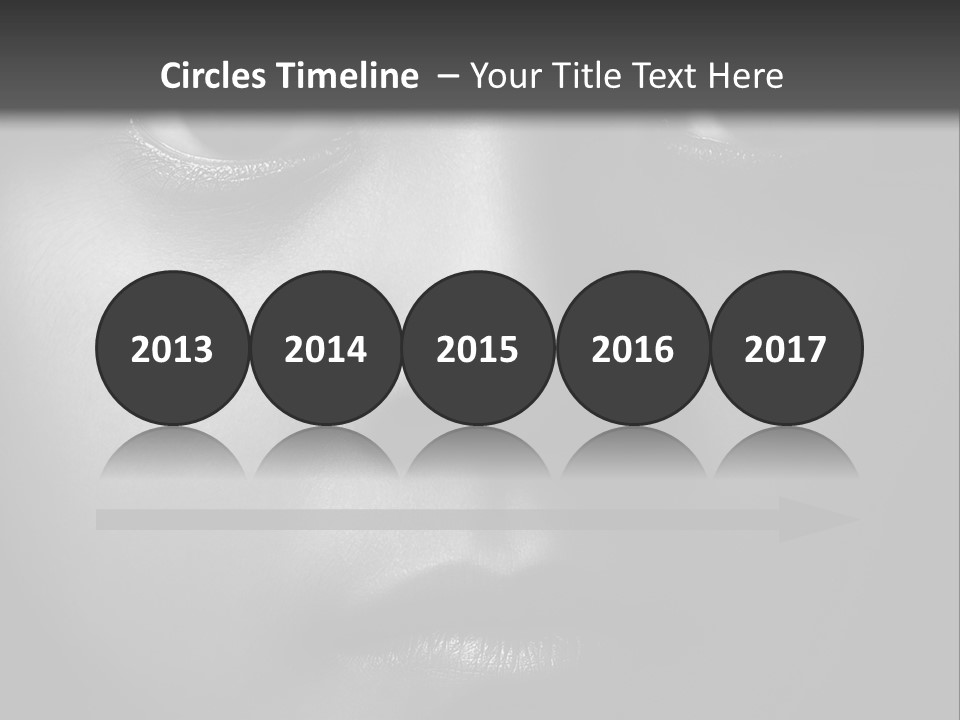 A Black And White Photo Of A Woman's Face PowerPoint Template