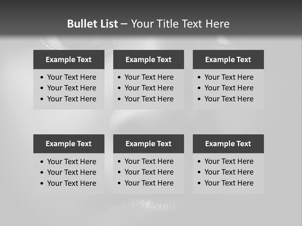 A Black And White Photo Of A Woman's Face PowerPoint Template