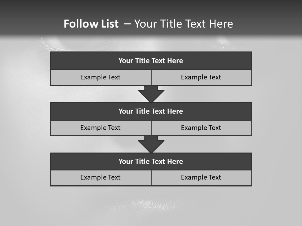 A Black And White Photo Of A Woman's Face PowerPoint Template