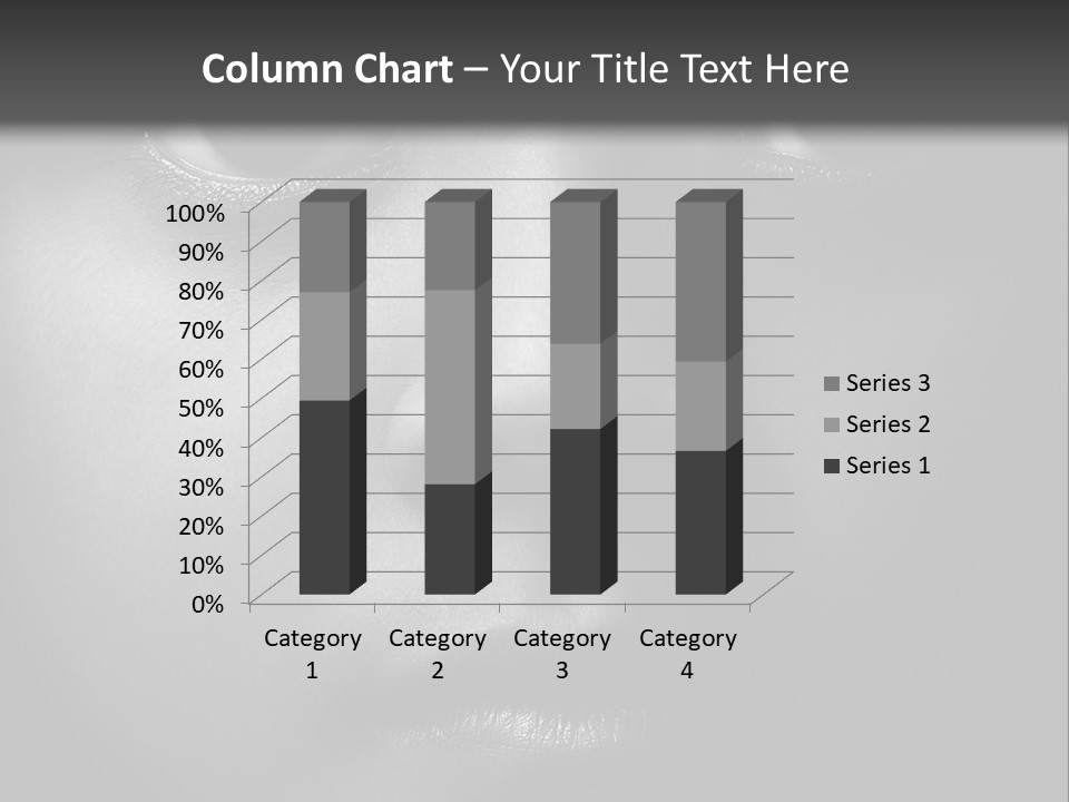 A Black And White Photo Of A Woman's Face PowerPoint Template