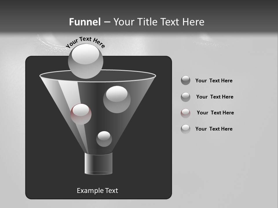 A Black And White Photo Of A Woman's Face PowerPoint Template